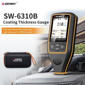 자동차 용 SNDWAY 코팅 두께 게이지 SW-6310A 0.1um/0-1700 FE/NFE 페인트 필름 측정기 마이크로 미터 도구