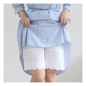 국산 아사 면 레이스 속바지 3부 5부 7부 여름 레이어드 속치마 바지