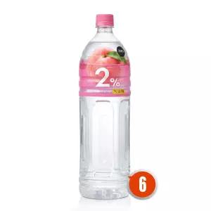 롯데칠성 2% 부족할때 제로 복숭아맛 1.5L x6개