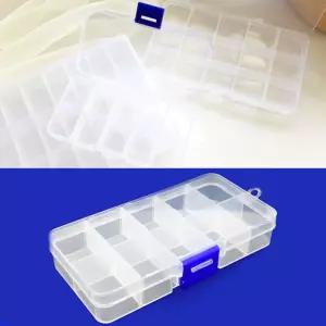 투명플라스틱정리통 칸막이형영양제보관함 소품보관스토리지 10칸
