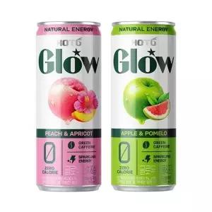 핫식스 글로우 애플12개+피치12개 355ml 24개