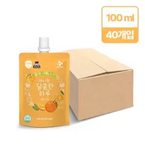 아이누리 마시는 달콤한 하루 감귤 & 유기 오렌지 100ml X 40개 1박스