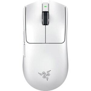 레이저 바이퍼 V3 프로 무선 e스포츠 게이밍 마우스 대칭 - 55g 경량 8K 폴링 35K DPI 광학 센서 3세대 스위치 8개의 프로그래머블 버튼 95시간 배터리 흰색