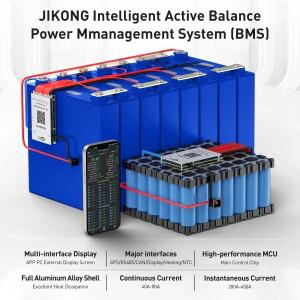 JIKONG JK-BD6A20S6P 스마트 BMS, 리튬 이온 LiFePo4 LTO 18650 배터리, 관리 시스템, UPS, 8S, 16S, 24S,
