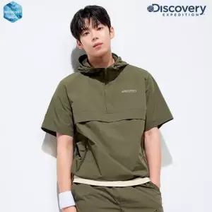 디스커버리 익스페디션 25년 남성 여성 남여공용 프레시벤트 폴튼 반팔 후드 아노락 DXTR7E053 DKS 224476