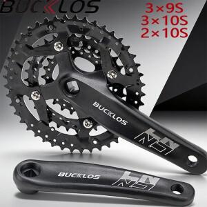 BUCKLOS Mtb 크랭크셋 104/64 BCD 자전거 3x9단 3x10단 삼단 변속 산악 세트 사각 부품