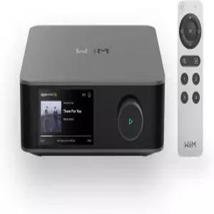 WiiM 울트라 음성 리모컨 2 ESS ES9039Q2M DAC 및 듀얼 TI TPA3255 00W 스트리밍 룸핏 EQ 터치스크린 내장