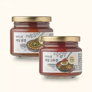 마이노멀 저당 한식장 세트 국산 저당 쌈장 230g + 저당 고추장 230g
