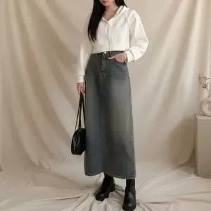 [옷자락]여성 심플 세미크롭 후드집업 후디 무지 후드티