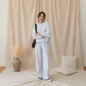 [옷자락]여성절개포켓후드팬츠세트 바지 후디 셋업 후드티