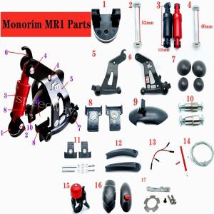 Monorim MR1 리어 서스펜션 부품 Xiaomi M365 1S Pro 전동 스쿠터 쇼크 업소버 교체 액세서리