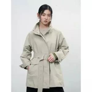 제너럴아이디어 하이넥 사파리 하프 자켓 라이트 KHAKI WBE3L09504 WBE3L09504LK 201431