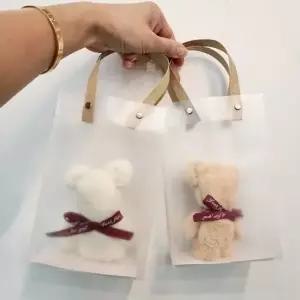 답례품 곰 손수건 베어 핸드타월 선물 포장백 포함 선물 판촉 돌잔치