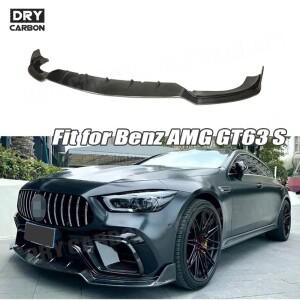 드라이 탄소 섬유 앞 범퍼 턱 립 스포일러 바디키트  벤츠 호환 AMG GT63 4 도어  -  B  프론트 액세서리