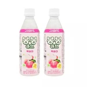 해태 봉봉 큐브 복숭아 350ml 18개입 과즙음료 알갱이