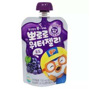 뽀로로 워터젤리 포도 120ml x 20개입/비타민B1, 식이섬유 함유