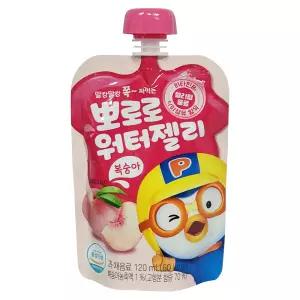 뽀로로 워터젤리 복숭아 120ml x 20개입/비타민B1, 식이섬유 함유
