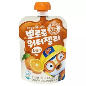 뽀로로 워터젤리 오렌지 120ml x 20개입/비타민B1, 식이섬유 함유