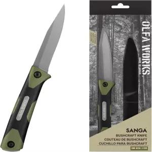 OLFA WORKS OW-BCK-1/OD SANGA 부시크래프트 나이프 두께 3.2mm 고탄소 스테인리스 스틸 블레이드 - 절단