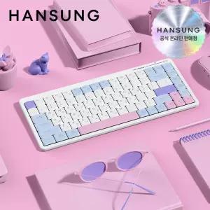 한성 GK694 OfficeMaster 저소음 펜타그래프 키보드 코튼캔디