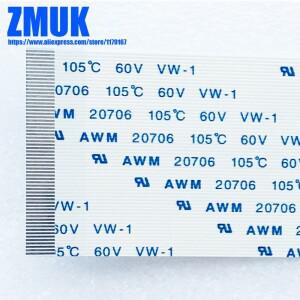 AWM 20706 105C 60V VW-1 유연한 FFC 리본 케이블