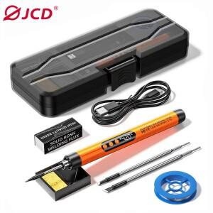USB 납땜 다리미 휴대용 C 타입 인터페이스 세트 LED 디스플레이 온도 조절 가능 용접 DIY 도구 키트 800mA