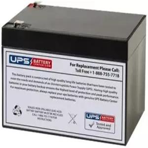 에너시스 제네시스 NP12-12T - 0.250 패스트온 커넥터가 장착된 12볼트 12암페어 시간 밀폐 납산 교체