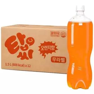 일화 탑씨 오렌지 무라벨 1.5L x 12PET