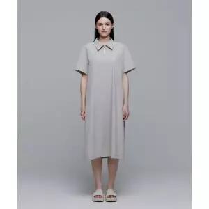 매장정품 NATIONALGEOGRAPHIC N242WOP920 아델리 경량 우븐 스트레치 카라 원피스 MOURNING BEIGE N242WOP9