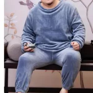 [하프클럽/]남녀용 겨울용 파자마 수면복 실내복 따뜻한 잠옷