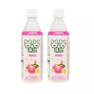 해태 봉봉 큐브 복숭아 350ml 24개입 과즙음료 알갱이