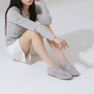 SOVO 로완 소가죽 메쉬 스니커즈 1cm