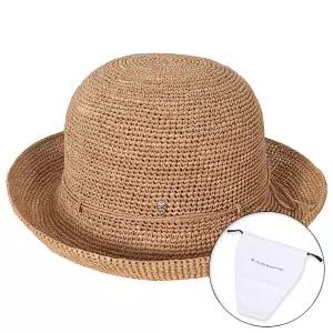 헬렌카민스키 26SS 여성 프로방스 8 라피아햇 누가 더스트백 포함 HAT52459 NOUGAT PKG