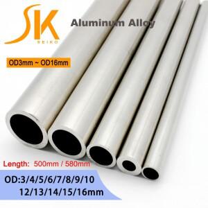 OD3mm~16mm 알루미늄 튜브 파이프  합금 원형 200mm 긴 샤프호환트 슬리브 폴 CNC DIY