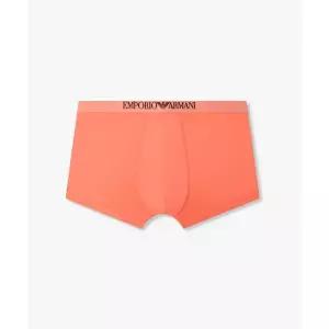 EMPORIO ARMANI UNDERWEAR 남성 글로시 센터 배색 로고 드로즈_네온 오렌지 0816112002