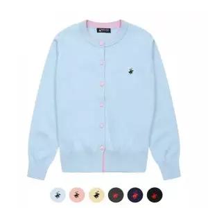 BHPOLOCLUB 여성 포인트 버튼 라운드 니트 가디건 6Color TK102