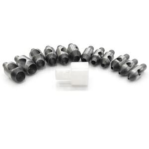 유럽 버튼 기계 특수 금형 (12mm + M6) 2-12mm 펀칭 리벳 버튼 전용 도구 드릴링 아일렛 다이