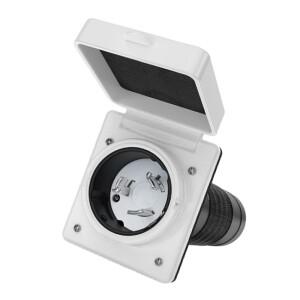 50A 트위스트 락 남성 여성 플러그 NEMA SS2-50P 잠금식 플랜지 인렛 박스 125V/250V RV 트레일러 캠퍼용