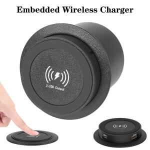 콘센트 소켓 15W 차량용 충전기 캠핑카 트럭 ATV 보트 자동차 RV 고속 PD 3.0 용 USB Type-C 임베디드 무선