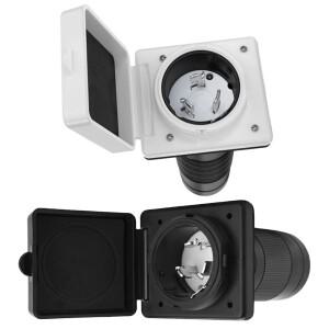 해양 전원 입구 수 소켓 교체 NEMA SS2-50P 밀폐형 잠금 플랜지 플러그 박스  50 Amp  125 V  250V