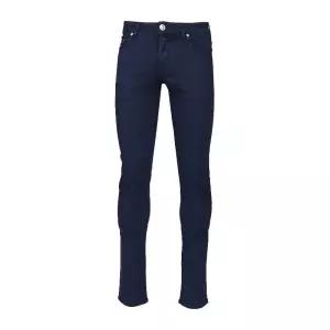 야곱코헨 백 패치 로고 슬림 테이퍼드 진 JUMQE007040P3621R2100D DARK BLUE
