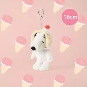[피너츠] 16cm 스누피 바닐라 아이스크림 인형 키링