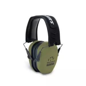 워커의 면도기 슬림 패시브 이어머프 울트라 로우 프로파일 27dB NRR 경량 Safety Black Earmuff