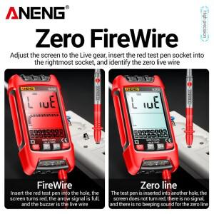 ANENG SZ02 디지털 멀티미터 트랜지스터 스마트 테스터 9999 True RMS 자동 전기 커패시턴스 측정기 온도