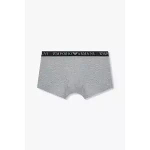 EMPORIO ARMANI UNDERWEAR 남성 부클레 로고 밴딩 드로즈_멜란지 그레이 0815112021