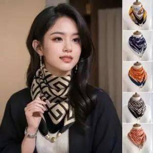 봄 가을 자석 목도리 여성용 환절기 마그네틱 숄 스카프 마그네틱 환절기 가을 스카프