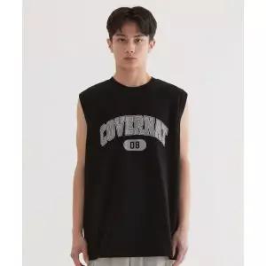 매장정품 커버낫 COVERNAT 아치 08 로고 슬리브리스 Black CO2502ST39BK 278977