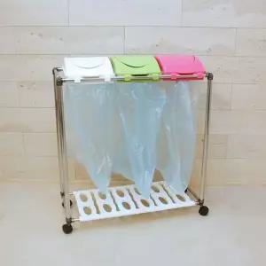 SS 스윙 재활용 분리수거함 3P 쓰레기통 휴지통 쓰레기통