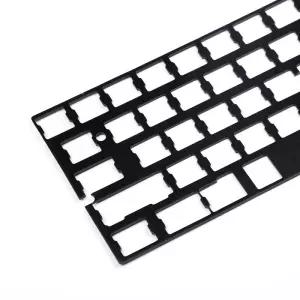 범용 양극 산화 알루미늄 포지셔닝 보드 플레이트 GH60 PCB 60 키보드 DIY용 ISO ANSI 지지대