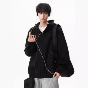 엘럽 가을 남자 그레이 후드 카디건 집업 빅사이즈 맨투맨 가디건 박템3